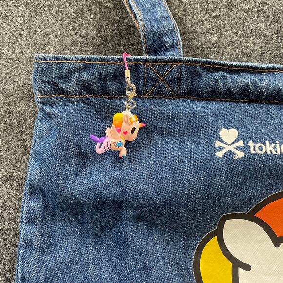 tokidoki Tote Bag Unicorno - Bowie with tokidoki Mermicorno Vinyl Figure - Picture 4 of 9